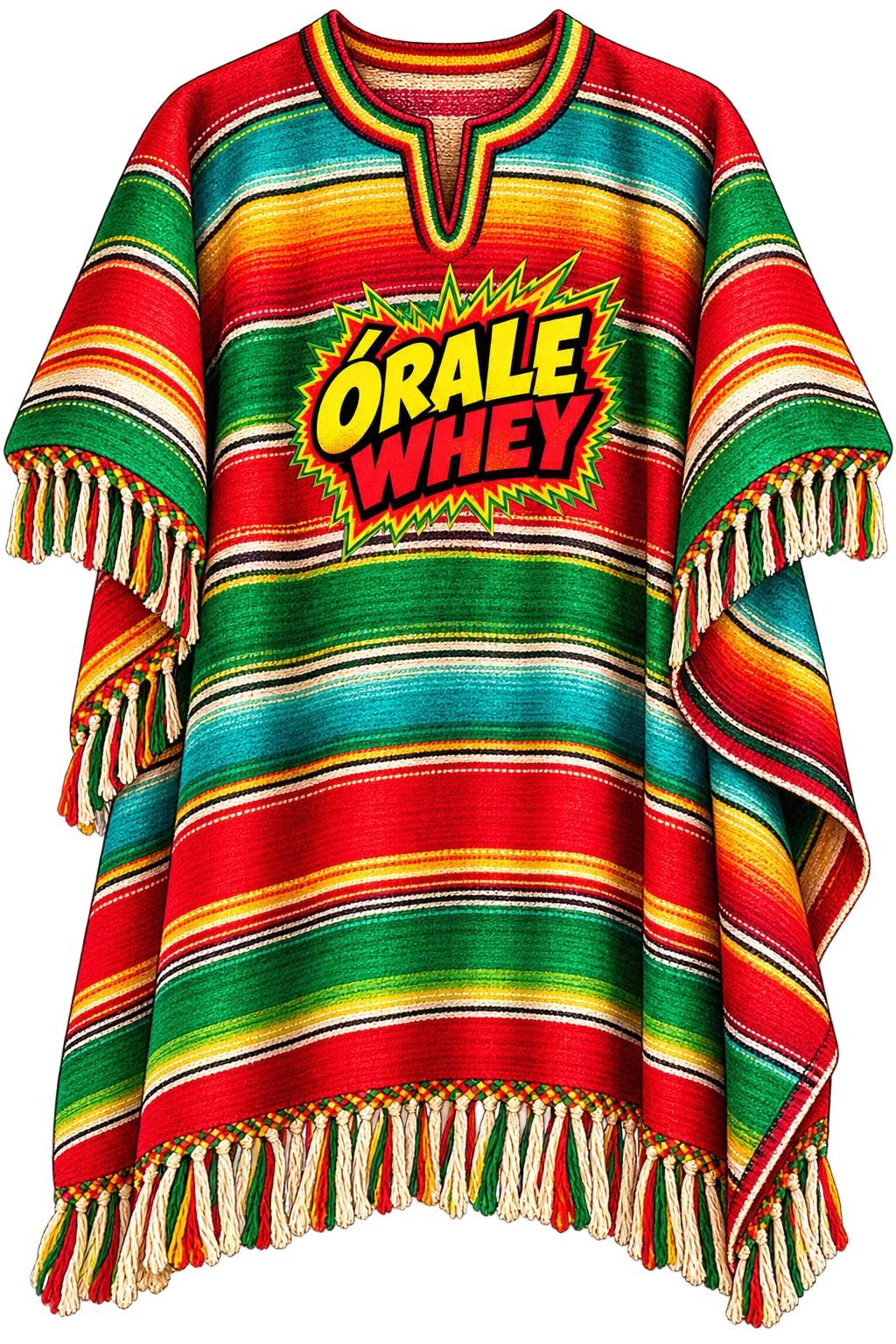 Blanket · towel · poncho with Órale Whey branding